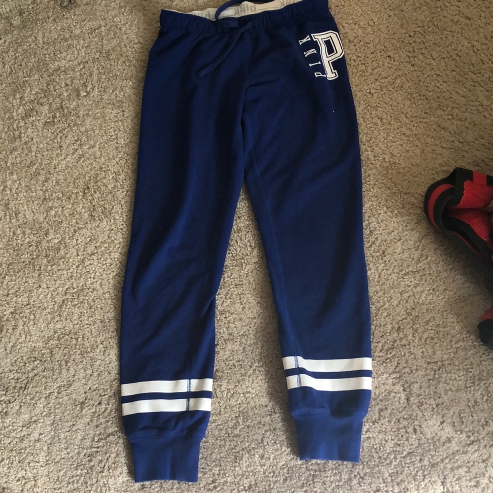 Pink blue sweatpants xs